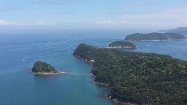 Vedere Retragere Aeriană Tomogashima Prefectura Wakayama Japonia — Videoclip de stoc