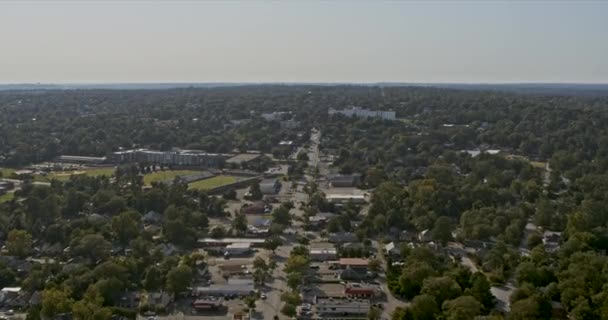 Augusta Georgia Aerial Drone Forward Flying Harrisburg Midtown Summer Ville — Αρχείο Βίντεο