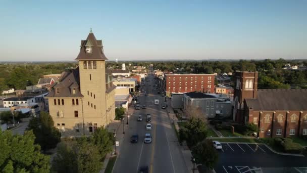 Dorongan Udara Richmond Kentucky Dekat Timur Universitas Kentucky — Stok Video