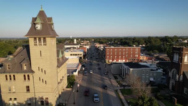 Udara Menarik Richmond Kentucky Dekat Timur Universitas Kentucky — Stok Video