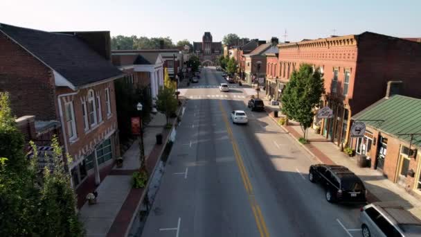 Vanuit Lucht Naar Bardstown Kentucky — Stockvideo