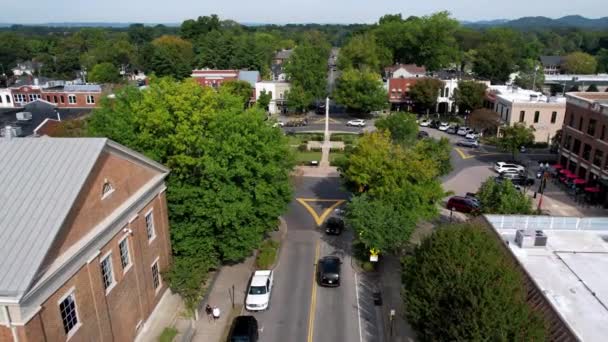 Πλατεία Της Πόλης Franklin Tennessee Aerial — Αρχείο Βίντεο