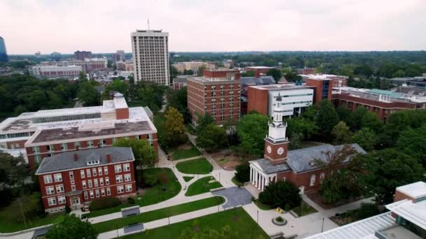 Luchtfoto Pullout Universiteit Van Kentucky Campus Lexington Kentucky — Stockvideo