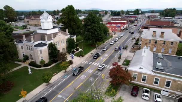 Légi Crossville Tennessee Cumberland Megyei Bíróság Körül — Stock videók