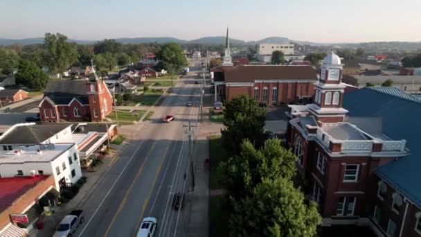 Penarikan Udara Dari Shepherdsville Kentucky Menarik Diri Dari Bullitt County — Stok Video