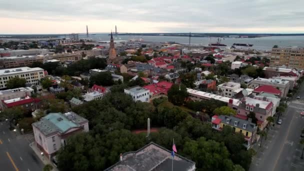 Retrait Aérien Passé Michaels Église Charleston Carolina Sud — Video