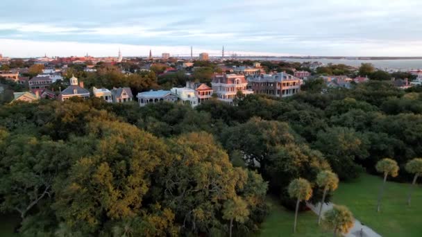 Charleston Güney Carolina Daki Batarya Parkına Hava Saldırısı — Stok video