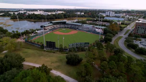 Luchtfoto Charleston Rivierhond Stadion Charleston Zuid Carolina — Stockvideo