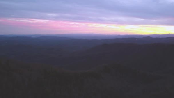 ブルーリッジ山の夕日4K — ストック動画