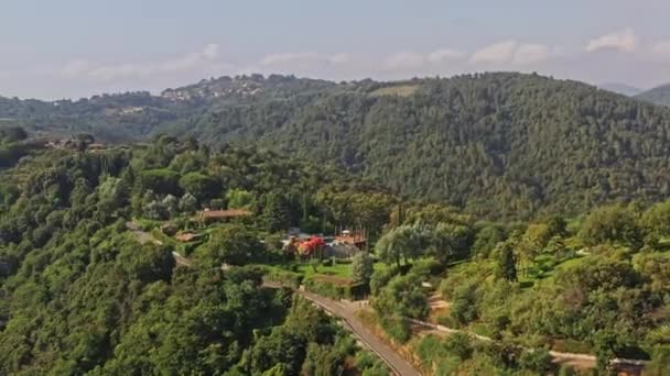 Tanneron France Vista Aérea Las Aves V15 Con Vistas Ladera — Vídeos de Stock