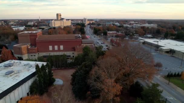 Spartanburg Södra Carolina Antenn Från Wofford College Campus Antenn — Stockvideo