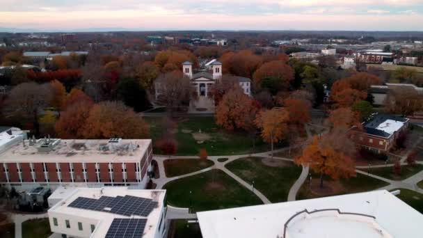 Wofford College Huvudbyggnad Spartanburg Södra Carolina — Stockvideo