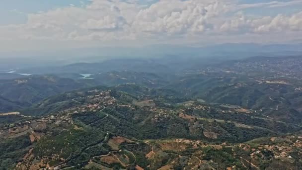 Tanneron France Aerial V21 Plano Panorámico Órbita Ángulo Alto Capturando — Vídeos de Stock