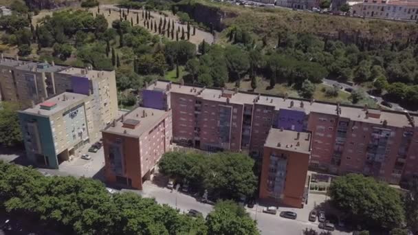 Κατοικίες Χαμηλού Εισοδήματος Στο Casal Ventoso Μια Φτωχή Γειτονιά Στη — Αρχείο Βίντεο