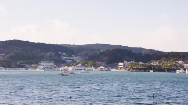 Bahía Matsushima Prefectura Miyagi Pan Coastline Nihon Sankei — Vídeo de stock