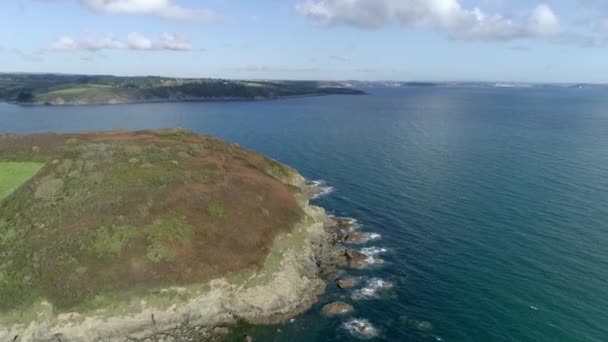 Côte Sud Ouest Promontoire Aérien Près Rivière Helford Anthony Meneage — Video