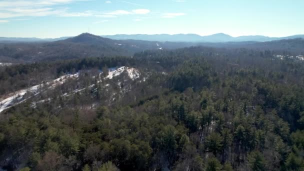 Die Antenne Der Brushy Mountains Wilkes County North Carolina Der — Stockvideo