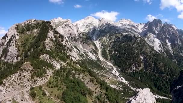 Der Valbonatal Nationalpark Ist Ein Nationalpark Innerhalb Der Albanischen Alpen — Stockvideo