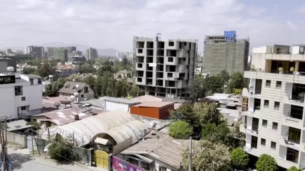 Panoramiczna Addis Abeba Nową Konstrukcją — Wideo stockowe