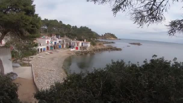 Beautiful Views Fishing Village Costa Brava Spain Catalonia — Stock Video