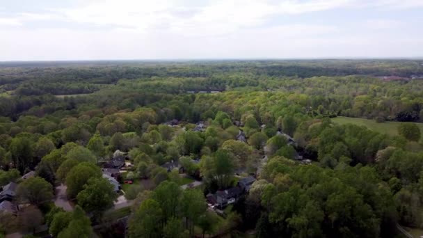 Luftaufnahme Über Dem Piemont Gebiet Von Nördlich Carolina Der Nähe — Stockvideo