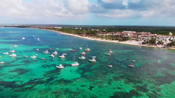 Bateaux Yachts République Dominicaine Bavaro Resort Punta Cana Mer Des — Video