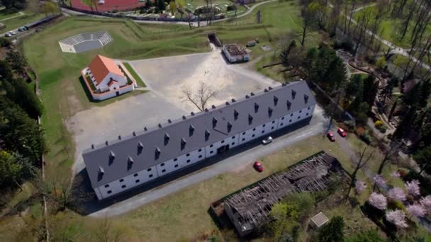 Het Fort Science Stad Olomouc Gebruikt Het Publiek Onderwijzen Vorm — Stockvideo