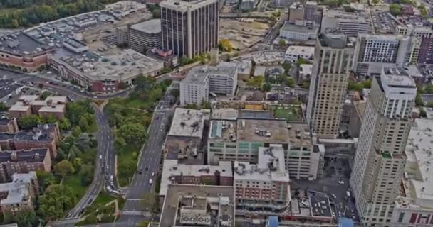 White Plains New York Aerial Vytváří Pohled Ptačí Perspektivy Výhledem — Stock video