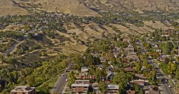 Salt Lake City Utah Aerial V10 Létat Kolem Capitol Hill — Stock video