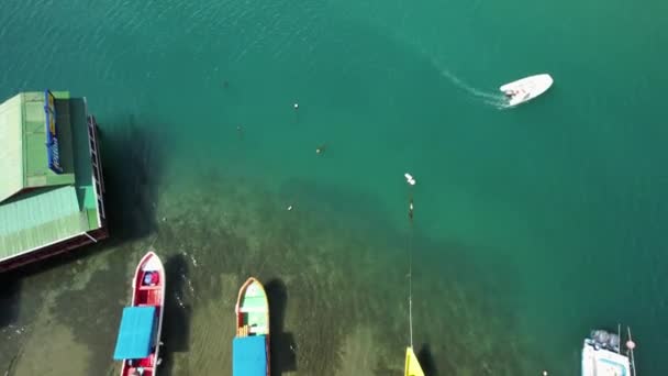 Icónica Bahía Marigot Santa Lucía Una Joya Escondida Llena Rica — Vídeo de stock