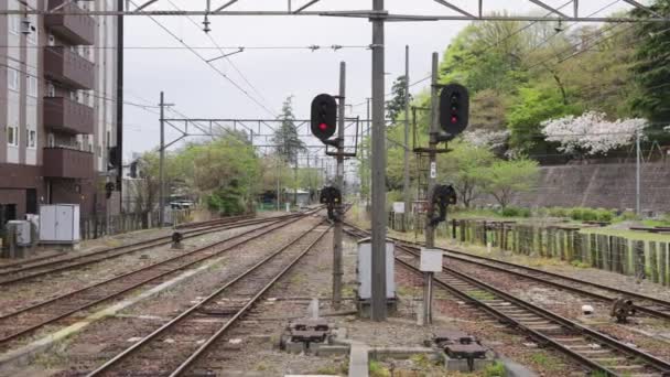 Estação Ferroviária Yokaichi Rural Shiga Japan Higashiomi Area — Vídeo de Stock