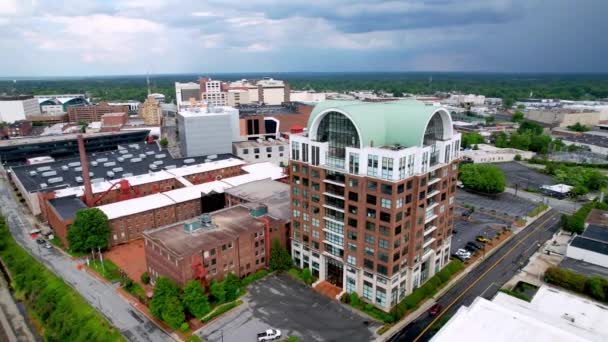 High Point Carolina Norte Órbita Aérea Horizonte — Vídeo de Stock