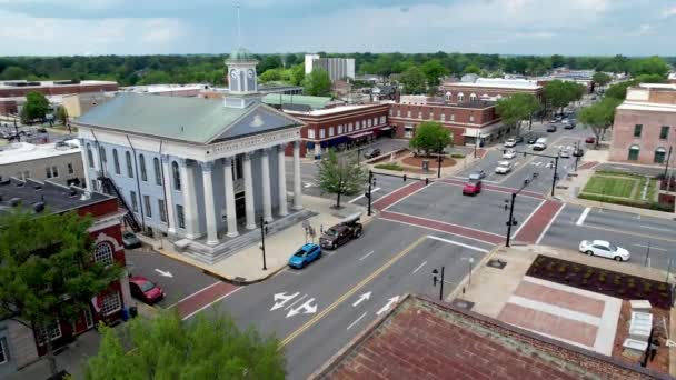 Flyg Långsamt Tryck Lexington North Carolina — Stockvideo