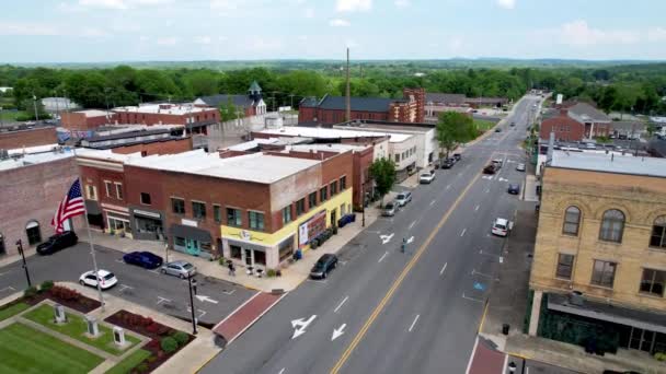 Luchtfoto Lexington Noord Carolina — Stockvideo