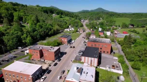 Barrio Tazewell Virginia Borde Ciudad Aérea — Vídeos de Stock