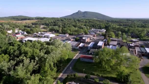 Antena Lento Empuje Piloto Montaña Norte Carolina — Vídeos de Stock