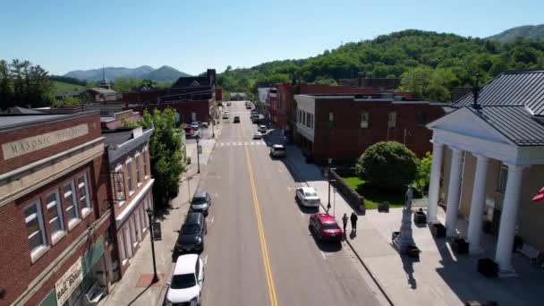 Niedrige Luftaufnahme Von Tazewell Virginia Tazewell County Virginia — Stockvideo