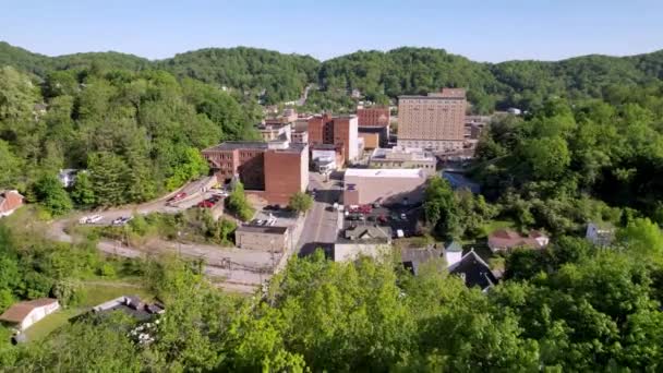 Anténa Odhalila Bluefield West Virginia Panorama — Stock video