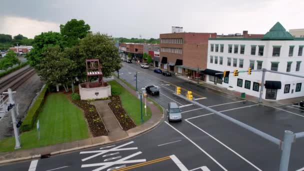 Thomasville Aéreo Lento Carolina Del Norte — Vídeo de stock