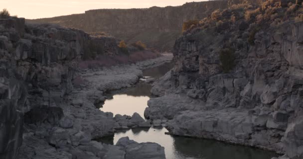 Video Van Ketel Lin Het Voorjaar Van 2022 Snake River — Stockvideo