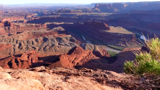 Slider Shot Canyons Formations Rocheuses Dead Horse Point — Video