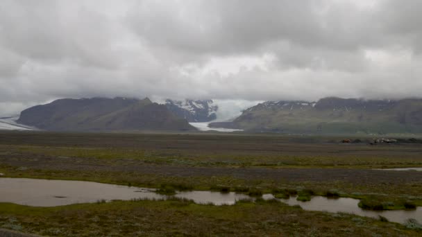 Glaciar Islandia Con Amplio Lapso Tiempo — Vídeos de Stock