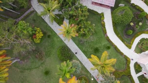 Aerial Drone Shot Dominican Republic Resort Durante Día — Vídeo de stock