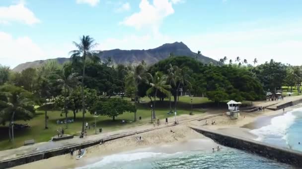 Hawaii Nin Görüntüsü Oahu Tam — Stok video