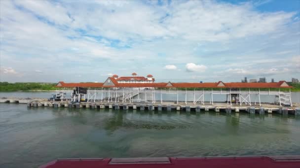 Port Klang Cruise Terminal Malesiya Sinagapur Pelabuhan Klang Selangor Malezya — Stok video