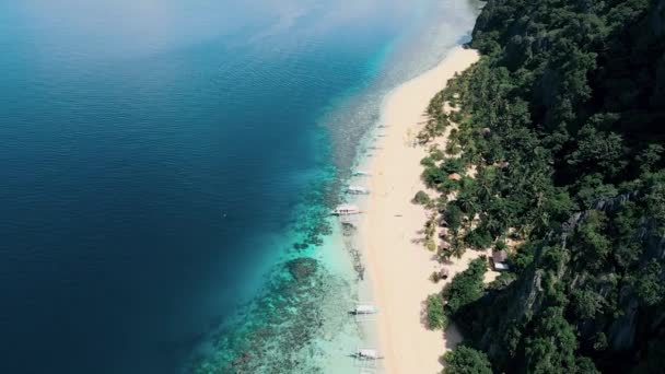 Framåt Rörelse Syn Skeppsbrott Svart Coron Palawan Filippiner — Stockvideo