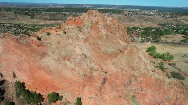 Istenek Kertje Colorado Springs Cliff Ban — Stock videók
