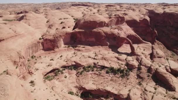Side Pan Corona Arch Moab Usa — Stockvideo