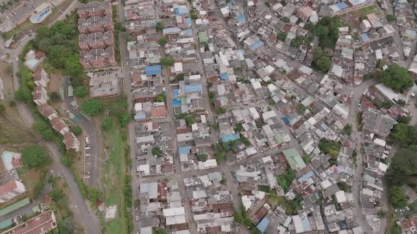 Brett Flygfoto Ett Vidsträckt Område Cali Colombia — Stockvideo