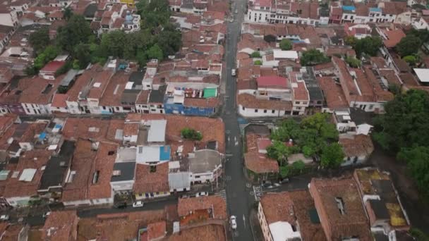 Riprese Aeree Del Quartiere San Antonio Cali Colombia — Video Stock